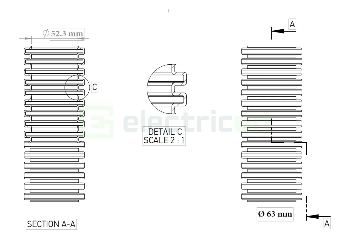 Copex tub flexibil Kouvidis MEDIFLEX IAS 63mm 750N gri 20m 2002063 [1]