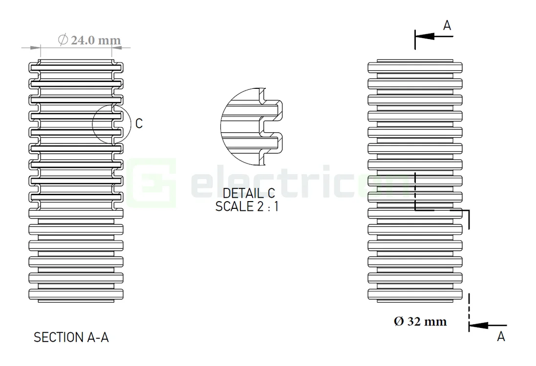 Copex tub flexibil Kouvidis MEDIFLEX IAS 32mm 750N gri 25m 2002032 [1]