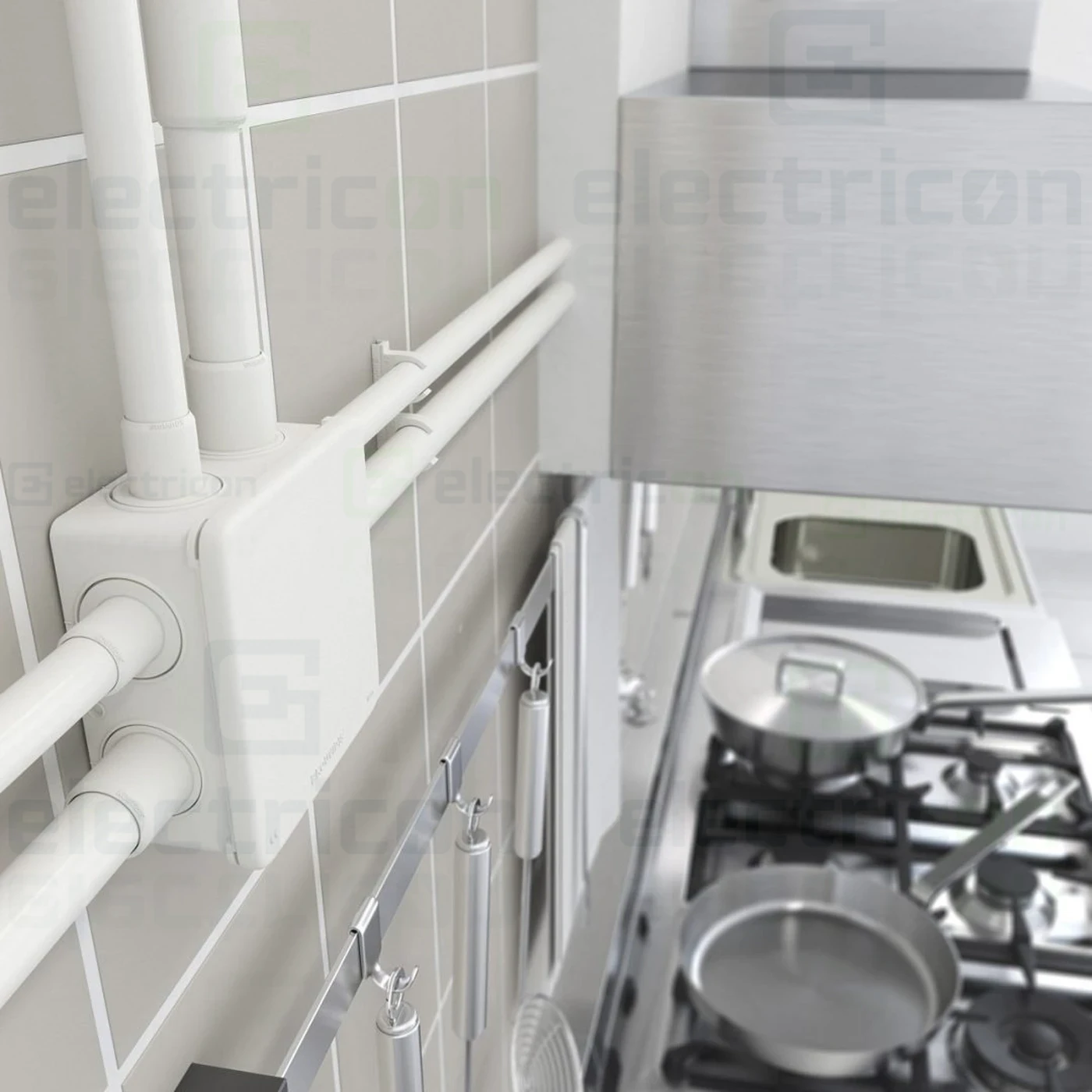 Tub copex flexibil antimicrobian Kouvidis MEDIFLEX AM, Ø32mm, alb, pentru aplicații medicale [2]