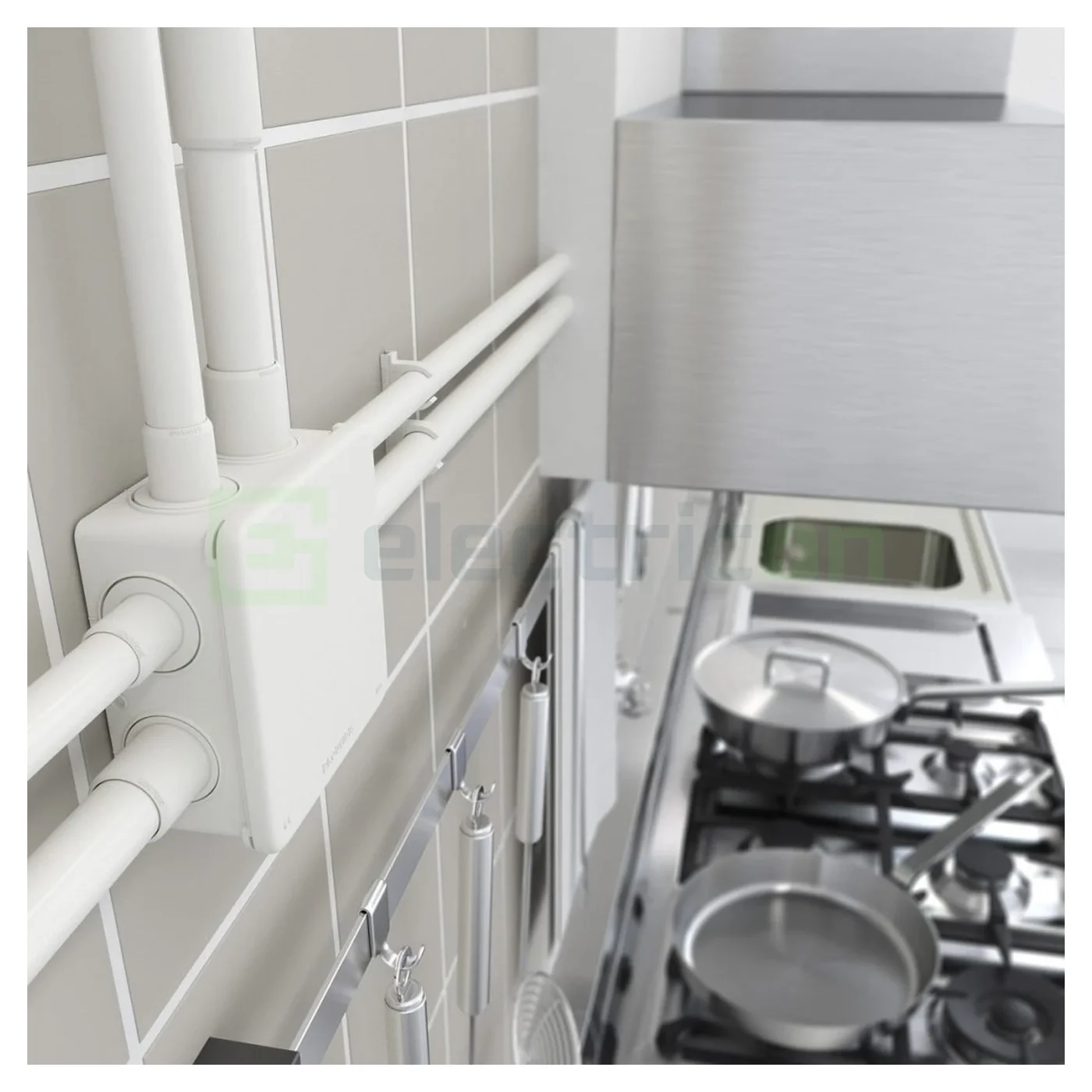 Tub copex flexibil antimicrobian Kouvidis MEDIFLEX AM, Ø32mm, alb, pentru aplicații medicale [2]