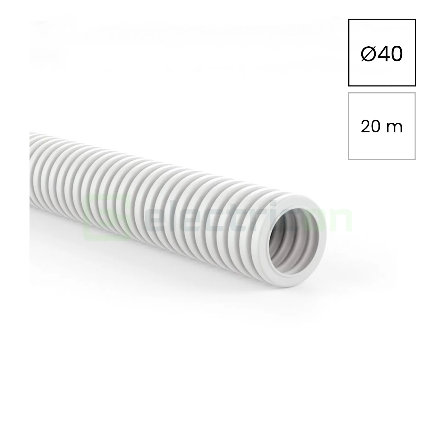 Cabluri, Canal cablu, Copex - Copex tub flexibil MEDIFLEX AM 40mm 750N alb antimicrobian 20m 2044140