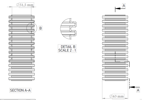 Copex tub flexibil Kouvidis Conflex ISR 63mm 1250N UV rezistent 20m 2041063 [1]