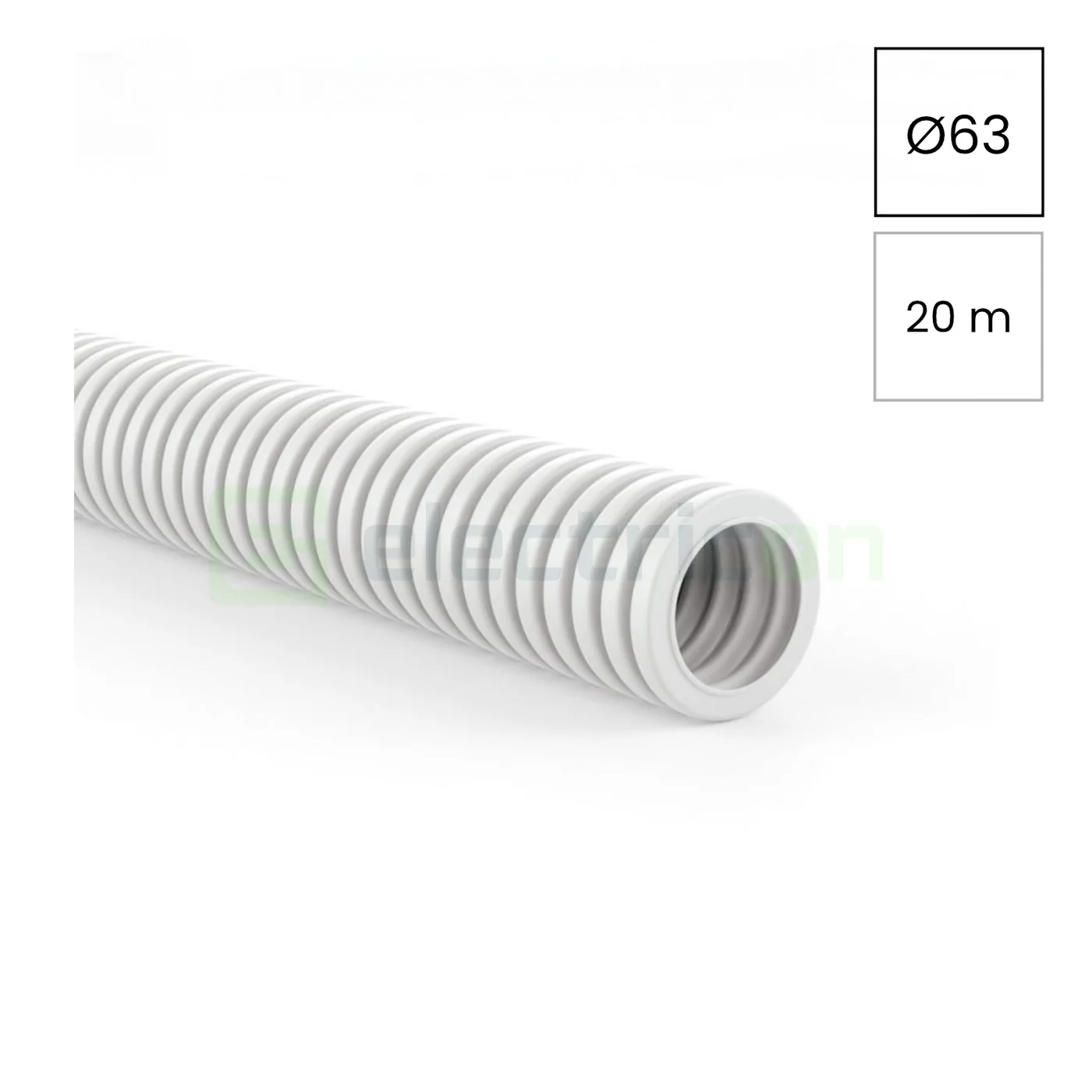 Cabluri, Canal cablu, Copex - Mediflex AM tub flexibil Kouvidis 63mm 750N alb antimicrobian rola 20m 2044163