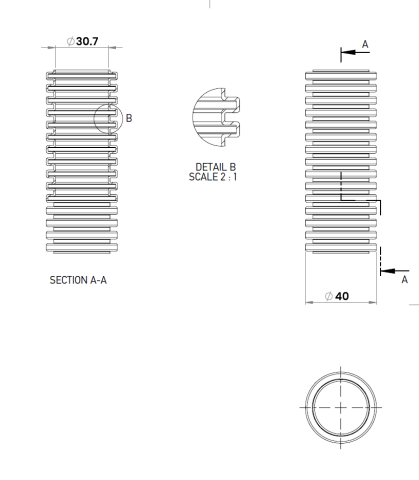 Copex tub protecție flexibil Kouvidis Conflex HF IAS 40mm 1250N gri rola 20m 2004040 [1]