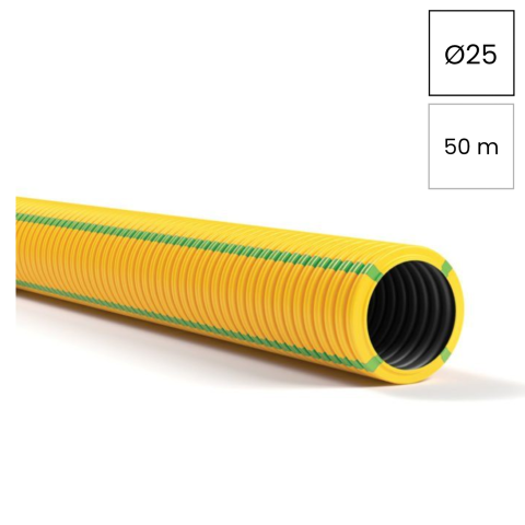 Copex protecție electromagnetică telecomunicații Kouvidis SUPERFLEX PLUS ISR 25mm galben-verde 50m 2054025