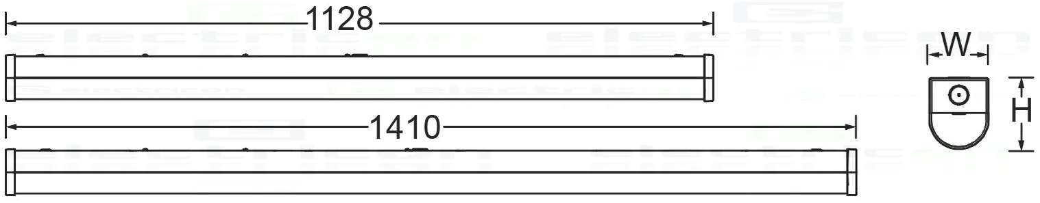 Corp iluminat LED liniar Schrack 48W 1500mm 230V [3]