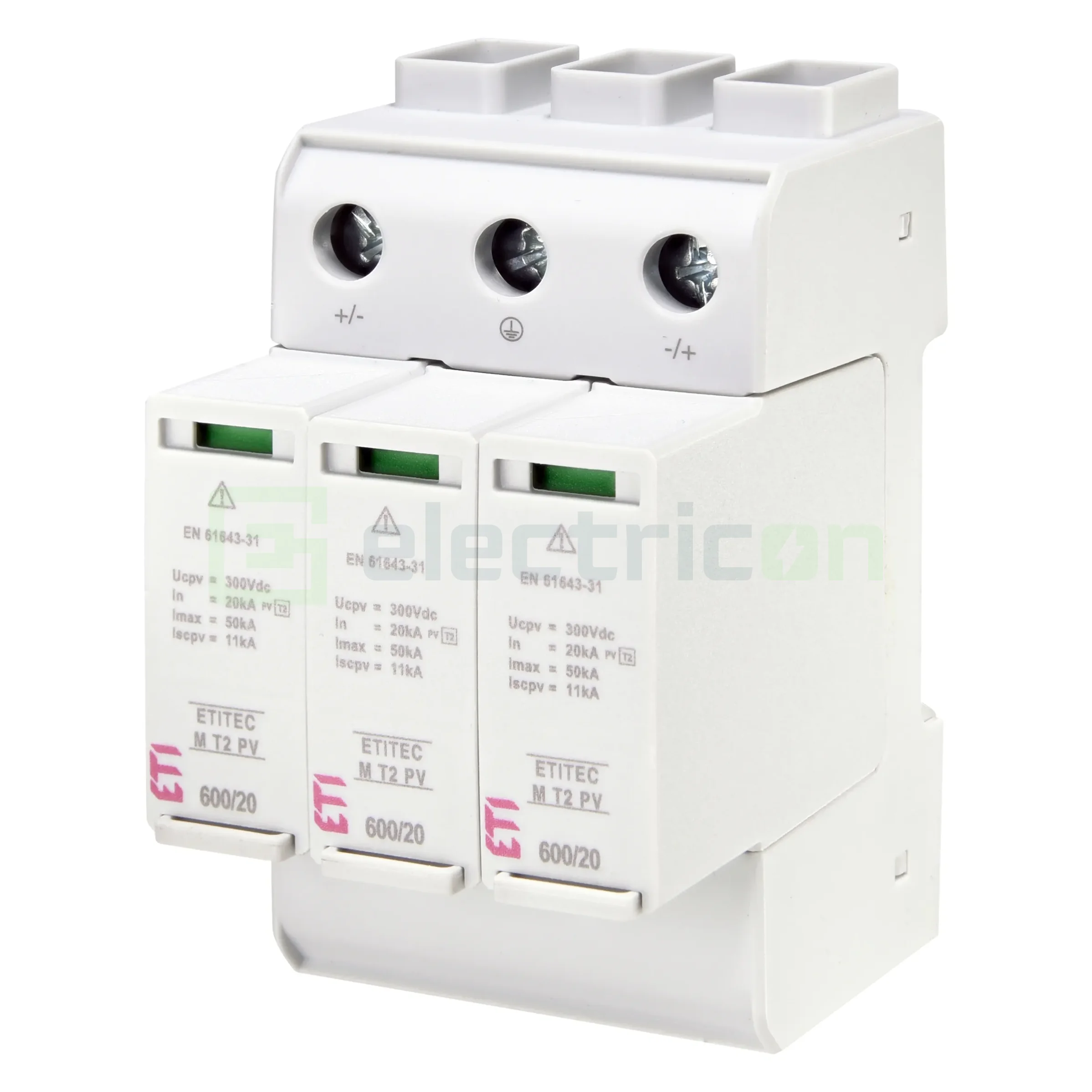 Descărcătoare de supratensiune (SPD) - eti-spd-fotovoltaic-600v