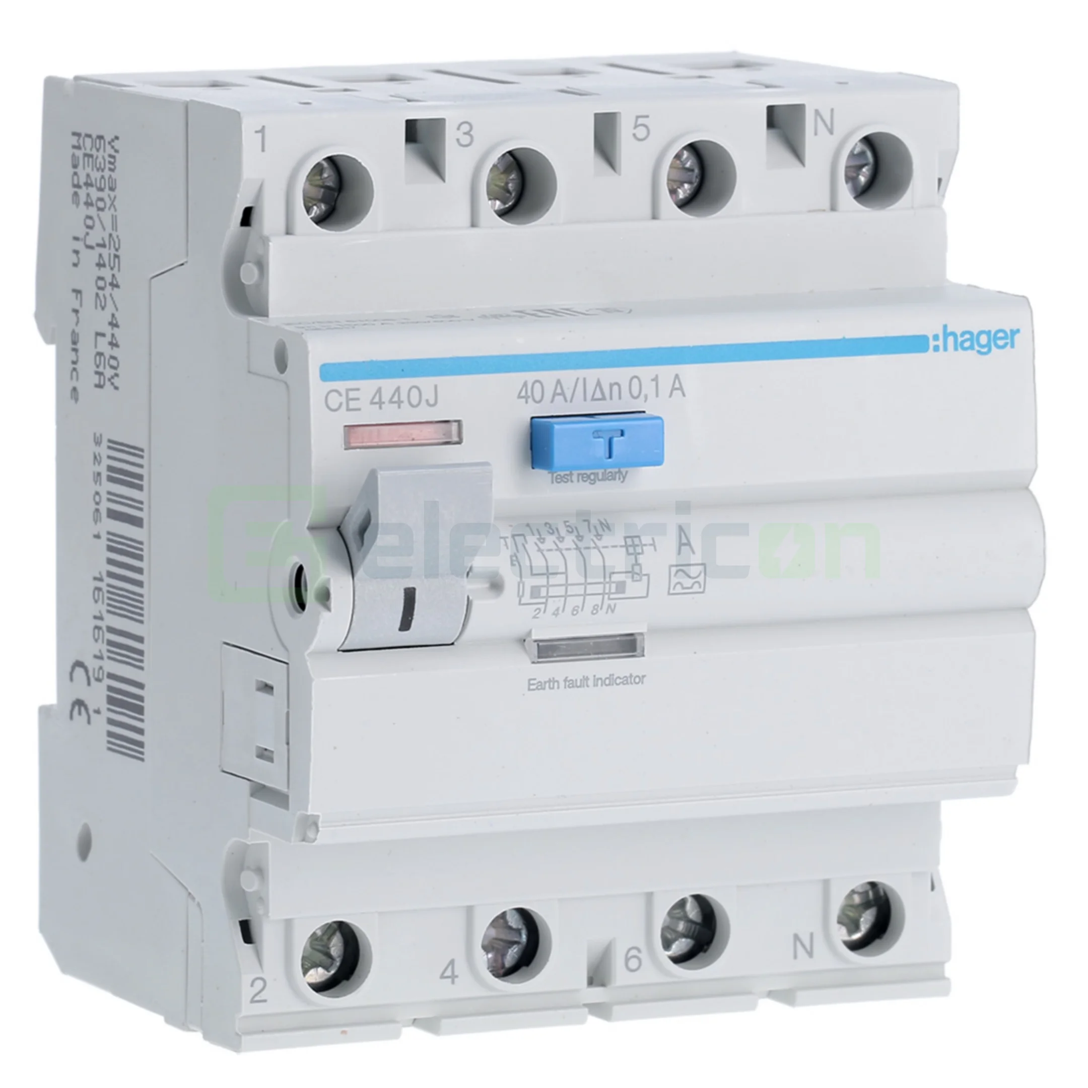 RCCB – întrerupătoare diferențiale - Intreruptor RCCB 40A Hager - CE440J