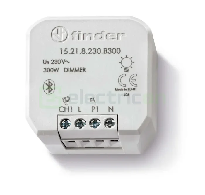 Senzori, Dimmer, SmartHome - Dimmer 300W Bluetooth BLE – Yesly – montaj in doza  Finder 15.21.8.230.B300