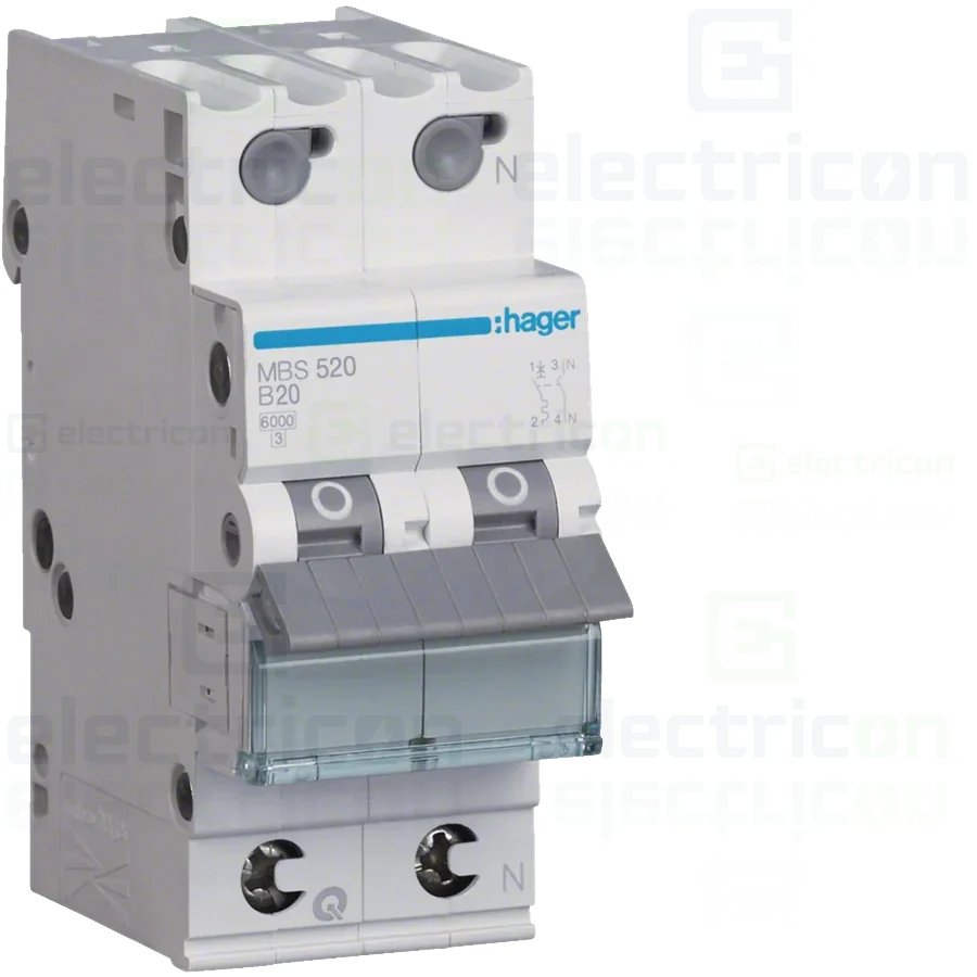 Sigurante automate - Intrerupator MCB B20A Hager - MBS520