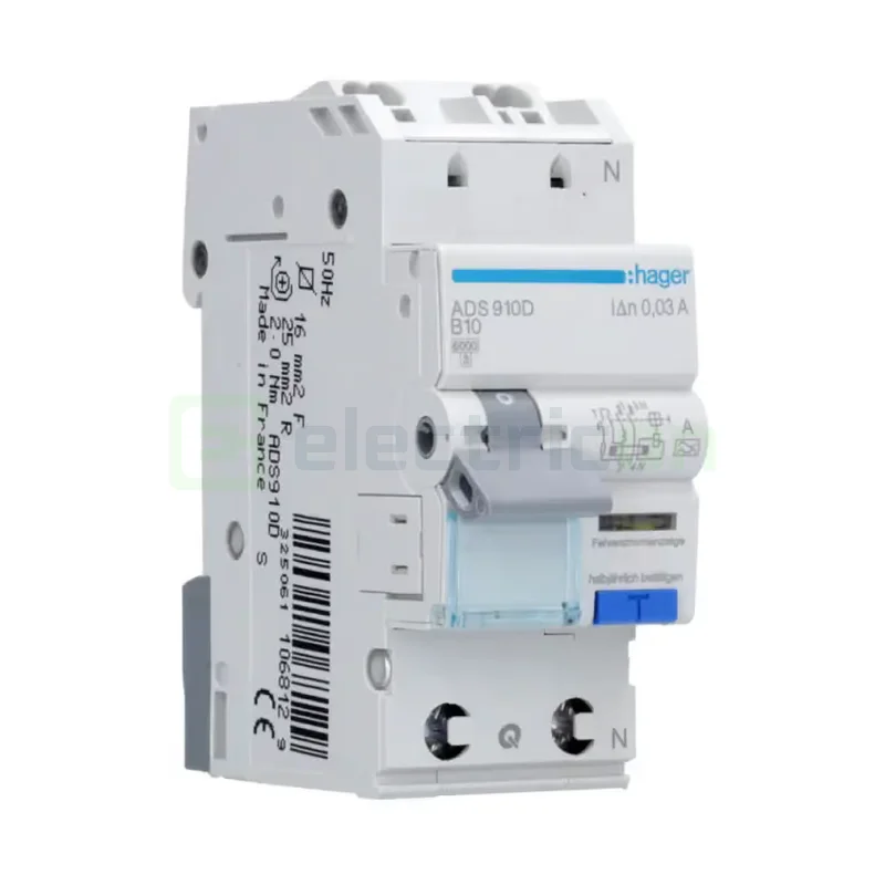 Disjunctor diferential 10A/30mA Schrack - ADS910D