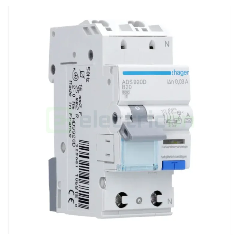 Disjunctor diferential 20A/30mA Schrack - ADS920D