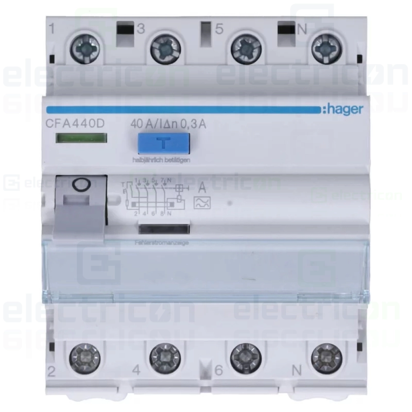 Intreruptor RCCB 40A/300mA Hager - CFA440D [1]