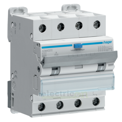 RCBO – siguranțe cu protecție diferențială - Siguranta RCBO 32A/30mA Schrack - ADM432C