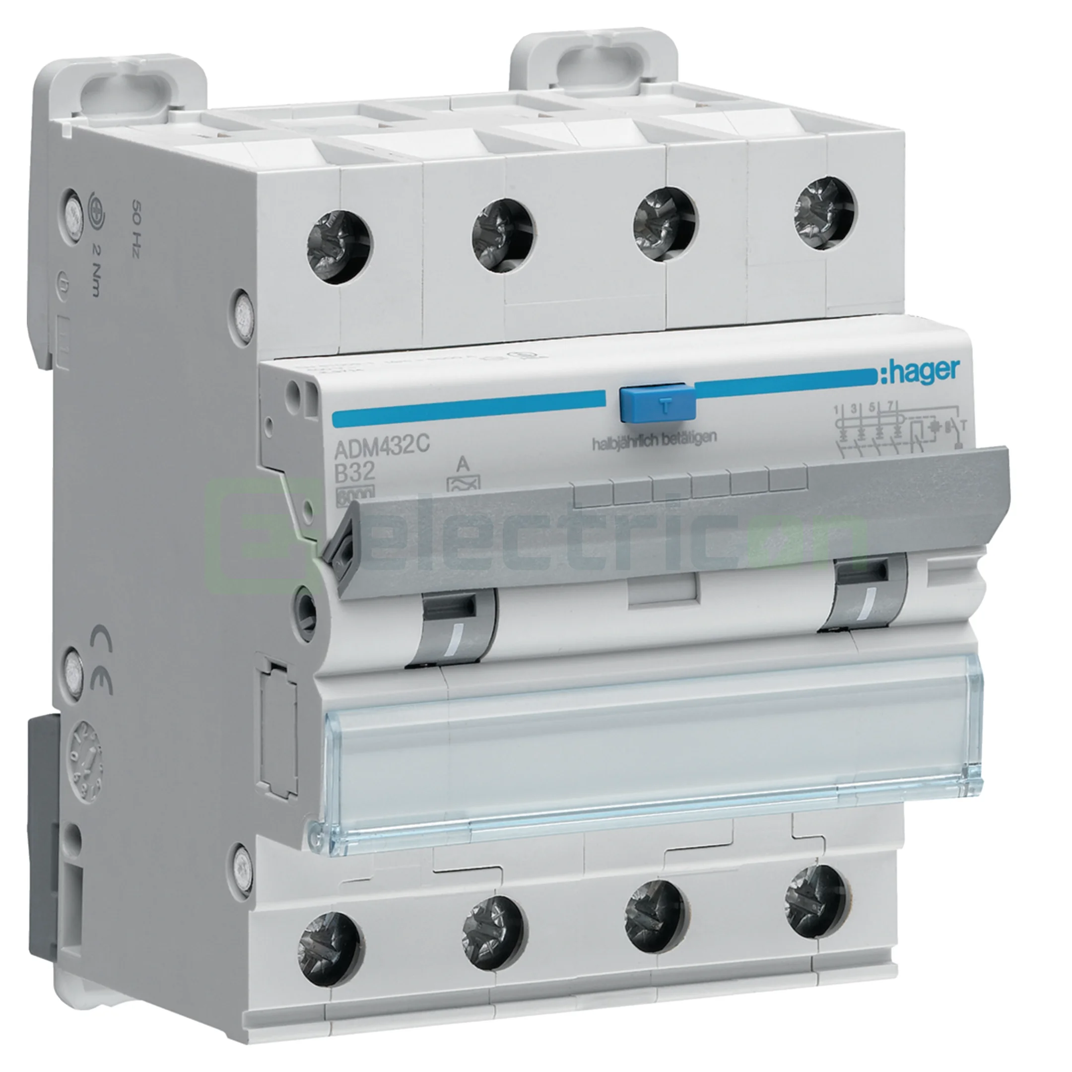 RCBO – siguranțe cu protecție diferențială - Siguranta RCBO 32A/30mA Schrack - ADM432C