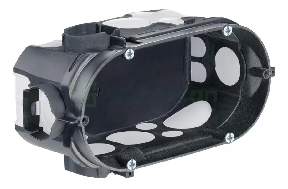 Doze electrice aparataj - Doză aparataj, dublă, sub tencuială, Ø68 mm, etanșă, cu buzunar, ECON, Kaiser, 1656-21