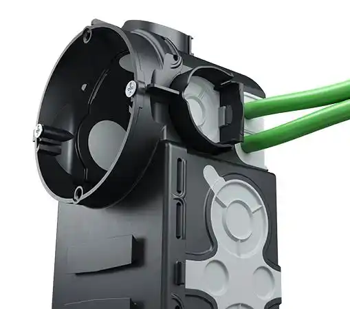 Doză aparataj, dublă, sub tencuială, Ø68 mm, etanșă, cu buzunar, ECON, Kaiser, 1656-21 [2]