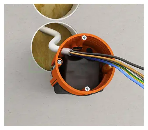 Doză aparataj, pentru electronice, cu buzunar flexibil, O-range Flex, Ø68 mm, Kaiser, 9268-94 [4]