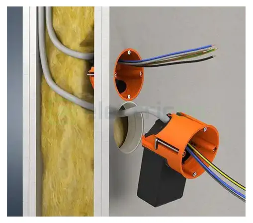 Doză aparataj, pentru electronice, cu buzunar flexibil, O-range Flex, Ø68 mm, Kaiser, 9268-94 [3]