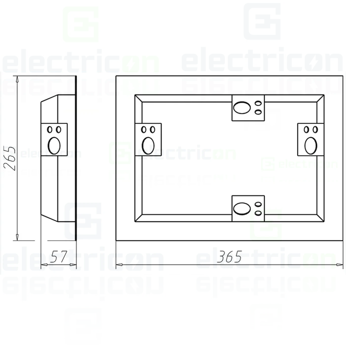 Doza aparataj, pentru instalatii de iluminat, Ø 120 mm, Kaiser, 9350-21 [4]