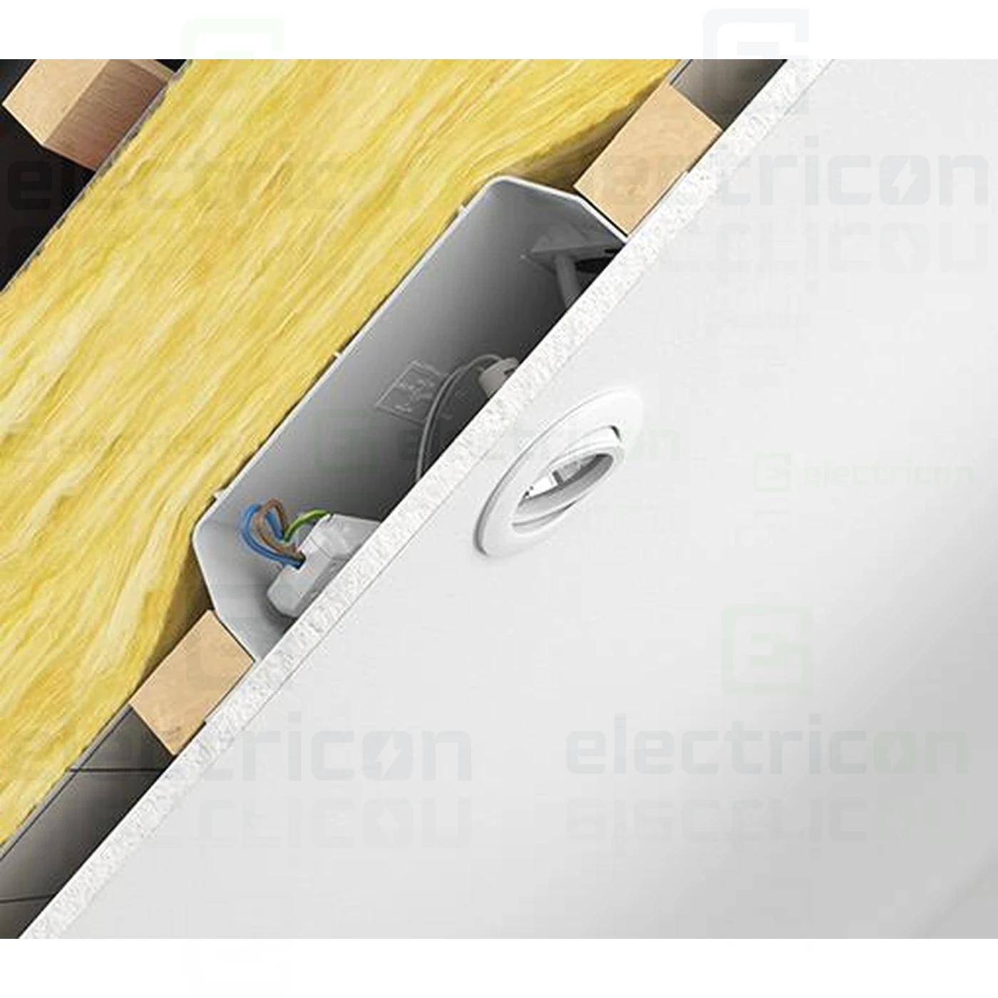 Doza aparataj, pentru instalatii de iluminat, Ø 120 mm, Kaiser, 9350-21 [2]