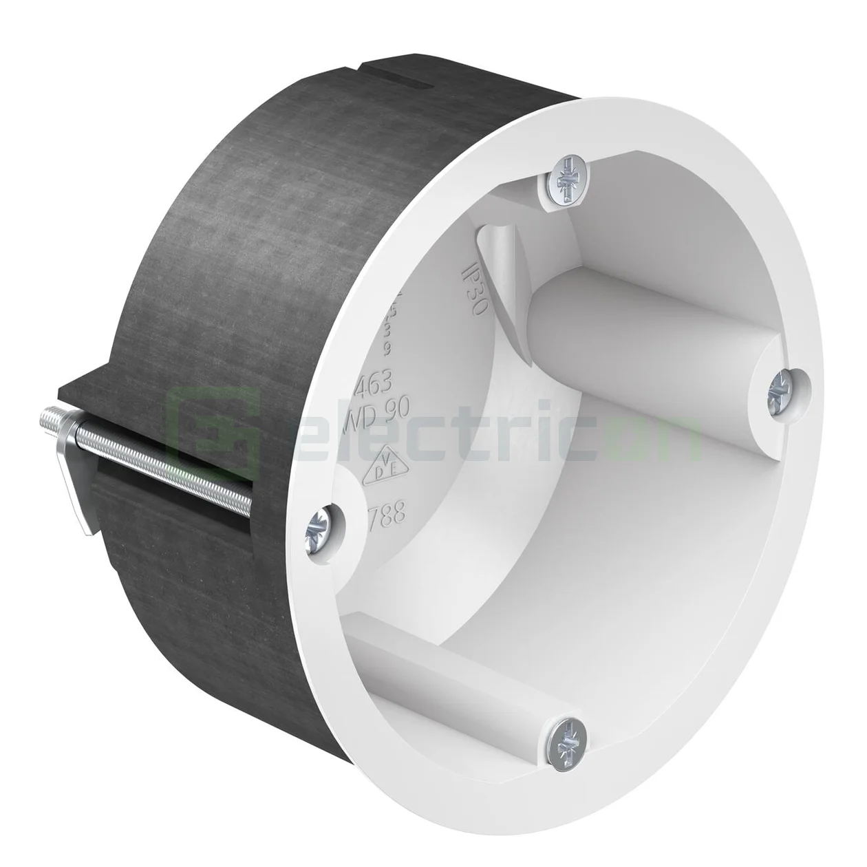 Doze electrice aparataj - Doza protecție foc Kaiser, F30-F120, Ø74 mm, pereți lemn masiv, 9463-01