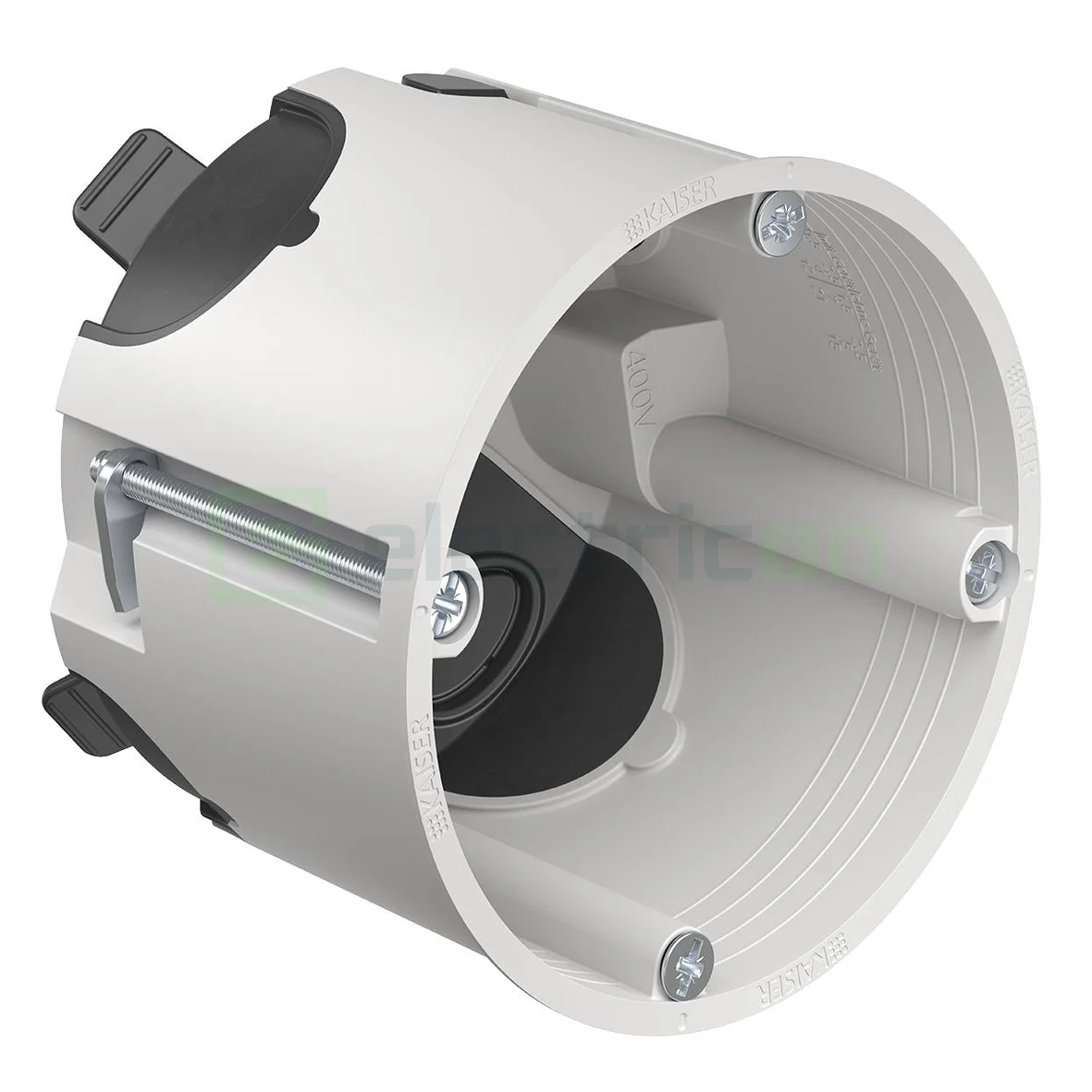 Doze electrice aparataj - Doza simplă Kaiser O-range ECON, Ø68 mm, alb RAL 7035, etanșă, 9266-77