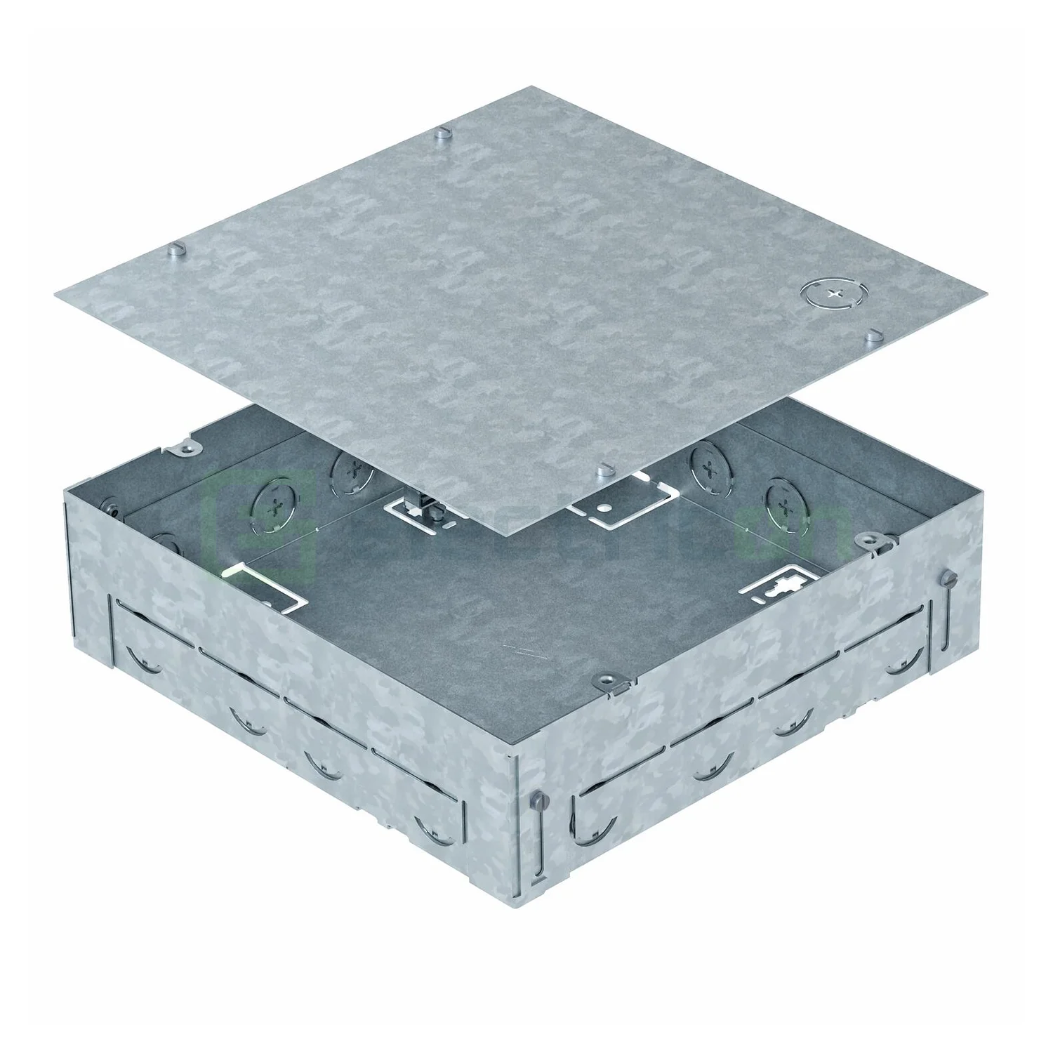 Doze sub pardoseala - Doza sub pardoseală OBO 7427432, GES9, metalică, șapă