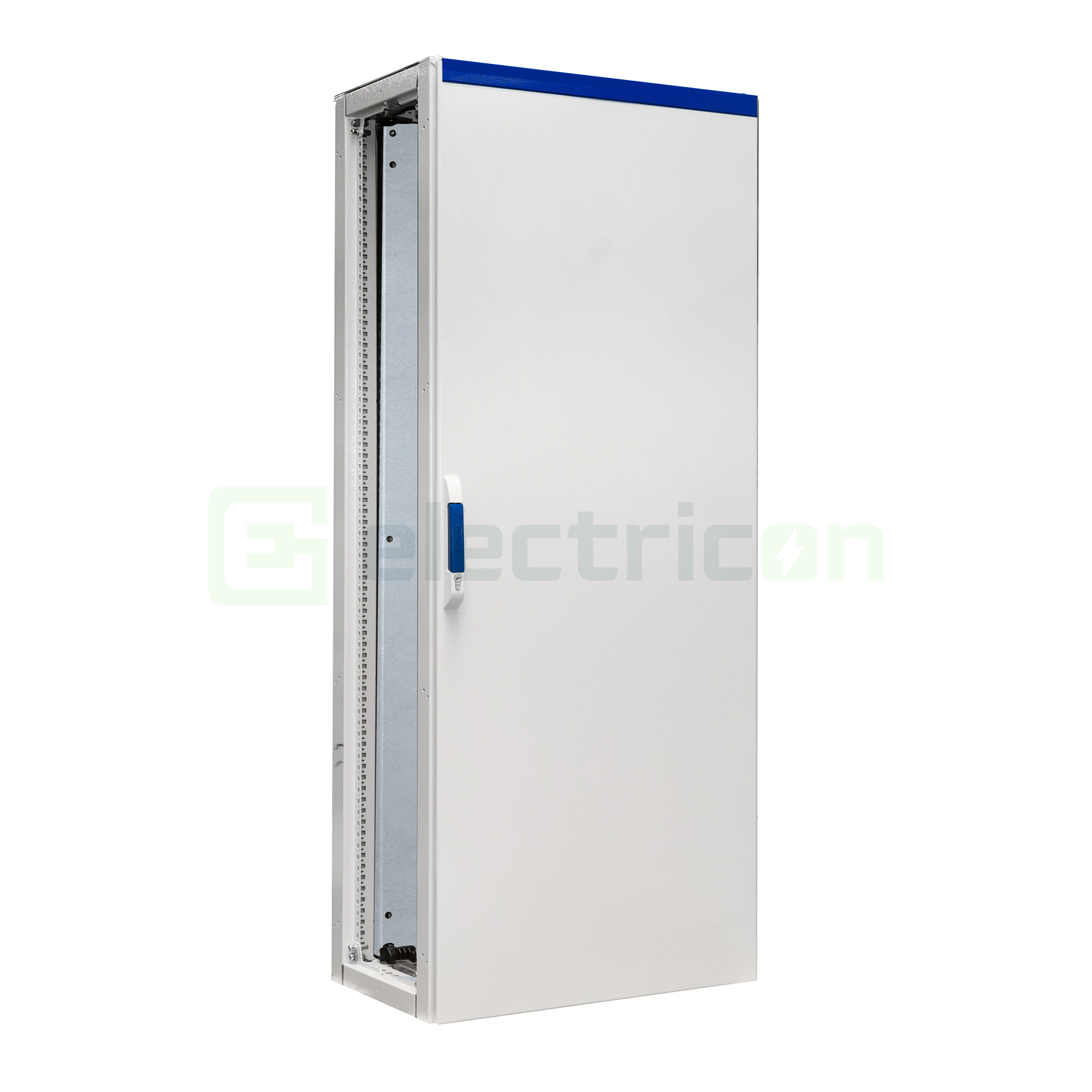 Dulap din otel cu placa de montaj, usa de inchidere in 4 puncte, IP55, 2000x800x600mm, Schrack, AT208060