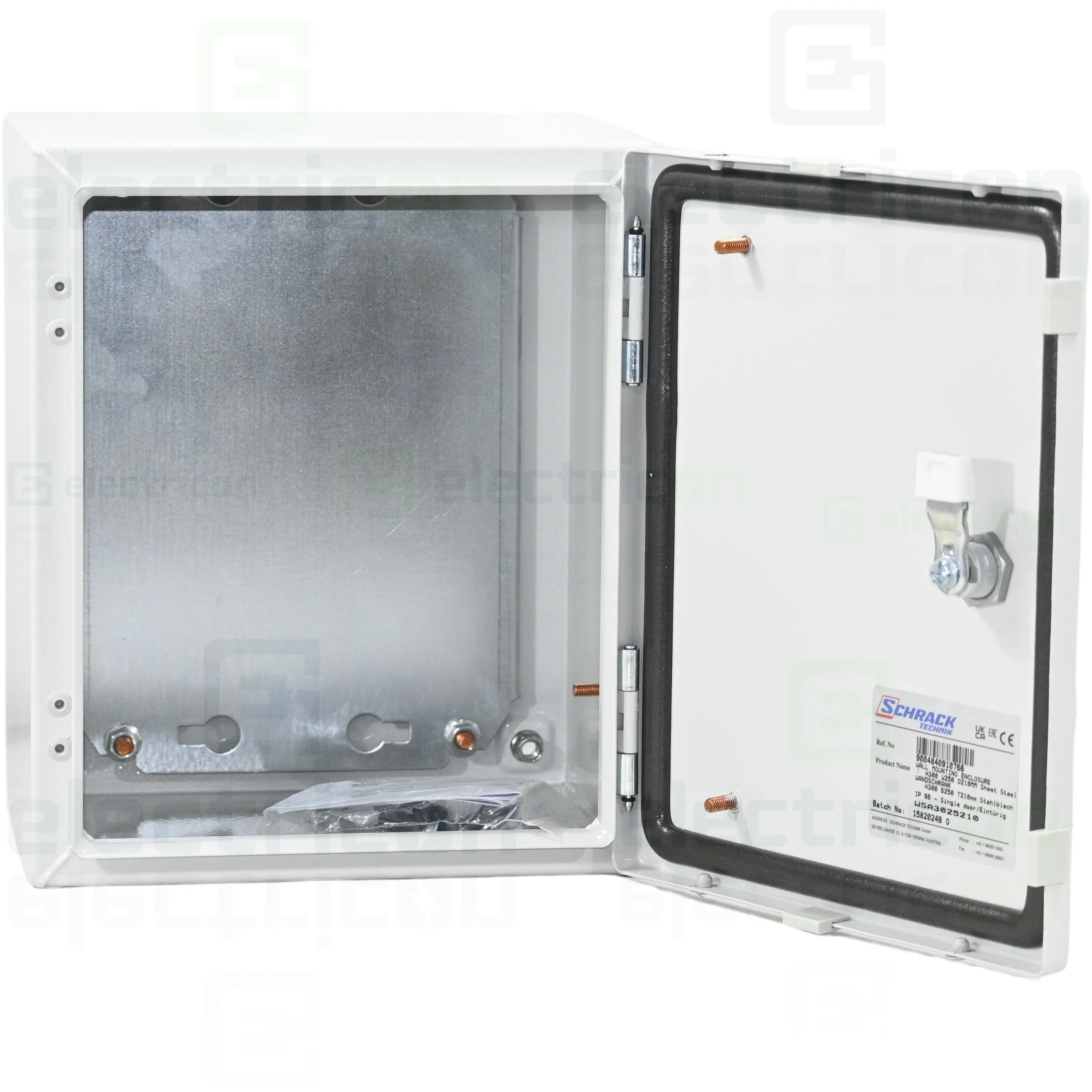 Dulap metalic cu contrapanou si usa, IP66, 300x250x210 mm, Schrack, WSA3025210 [1]