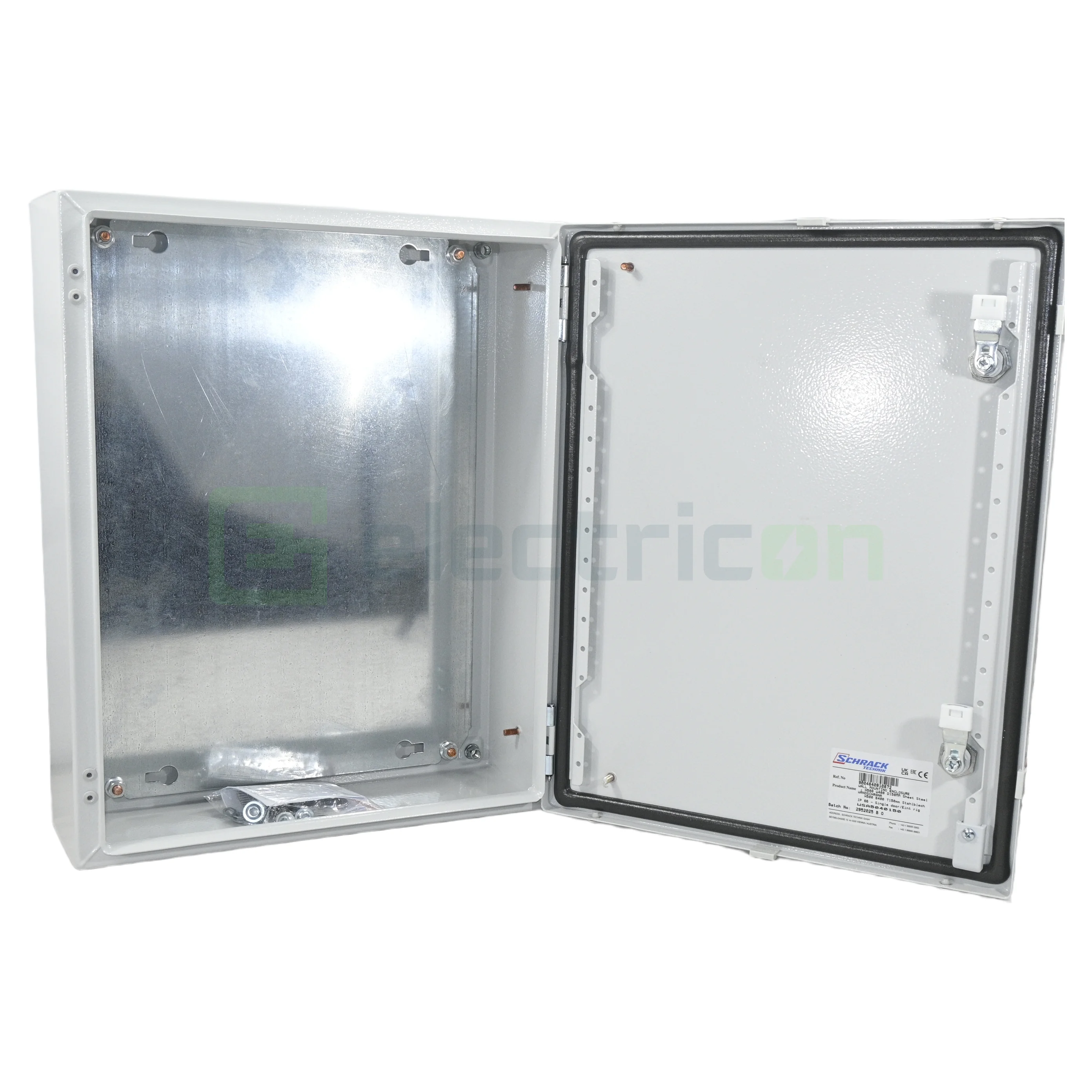 Dulap metalic cu contrapanou si usa, IP66, 500x400x150 mm, Schrack, WSA5040150