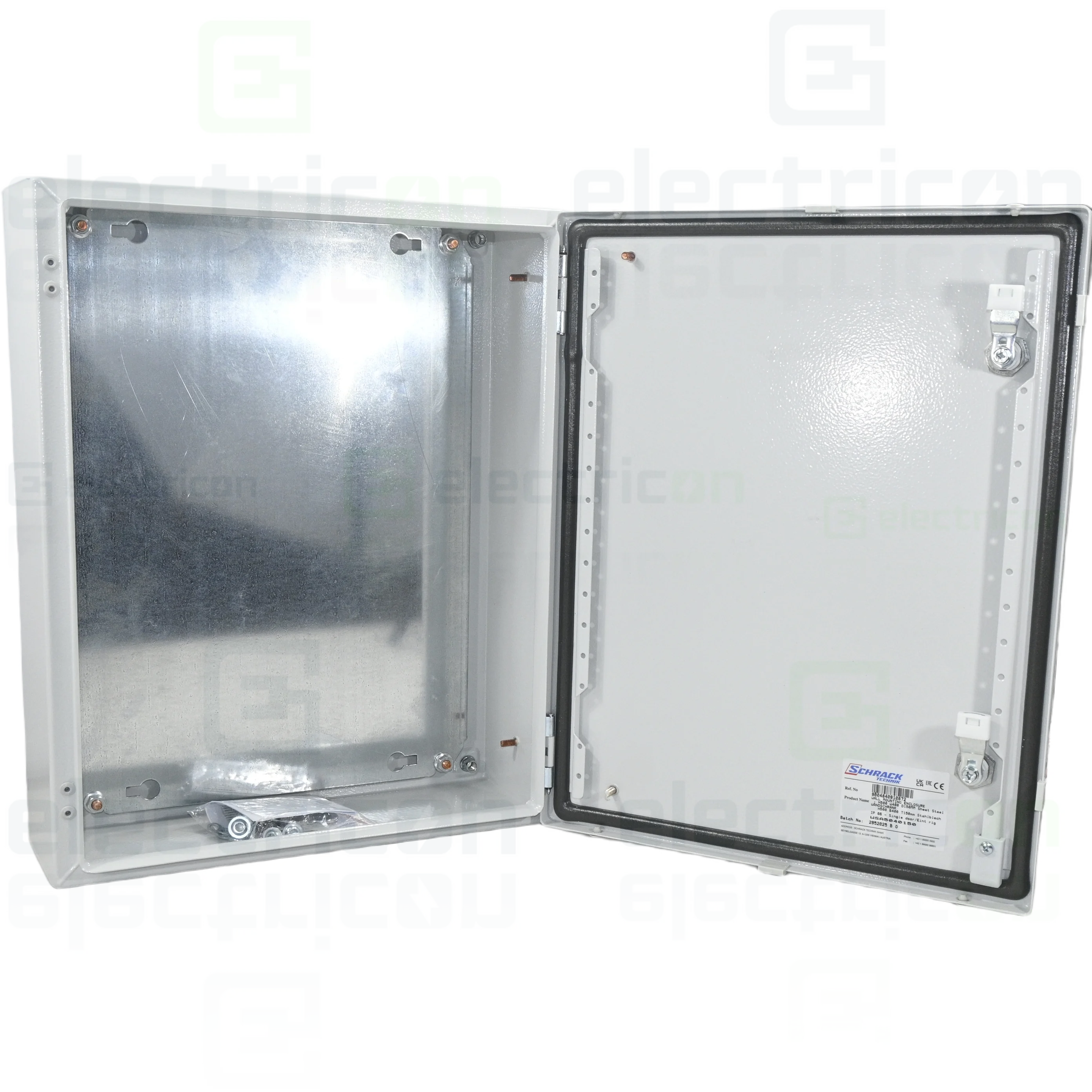 Dulap metalic cu contrapanou si usa, IP66, 500x400x150 mm, Schrack, WSA5040150