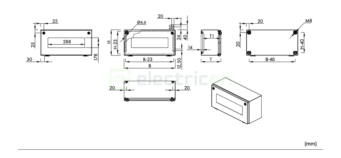 Dulap metalic IP66 300x400x155 Schrack WKA304015G [7]