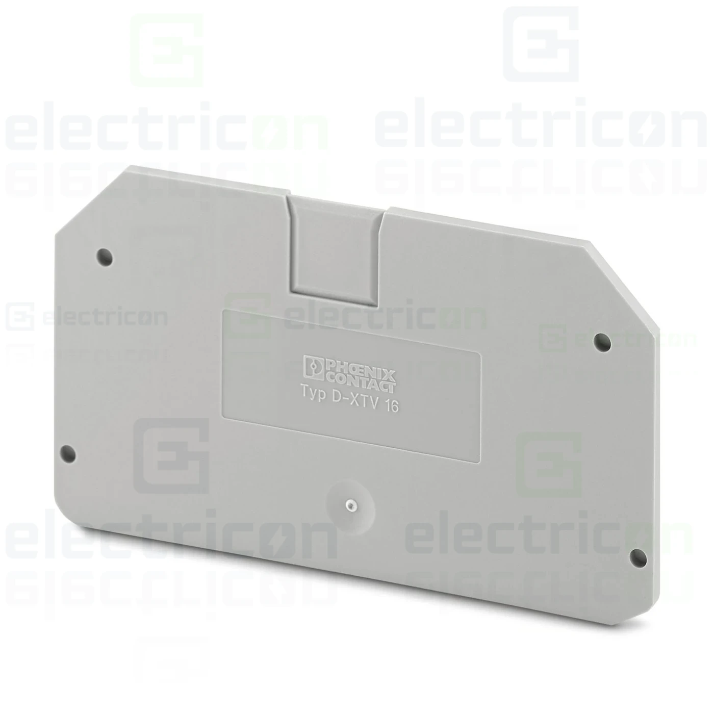 Cleme și conectori electrici - Element terminal pentru clema Phoenix Contact serie XTV 16 gri, D-XTV 16 , Phoenix Contact, 1329675