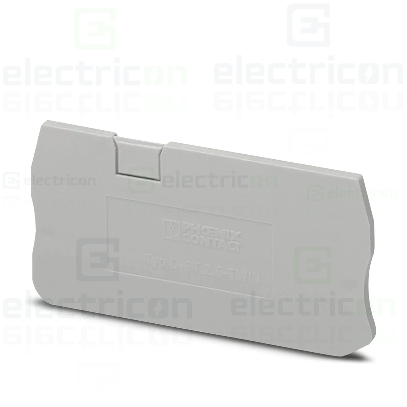 Accesorii cleme - Element terminal pentru cleme sir gama PT 2,5 TWIN, gri, D-ST 2,5 TWIN, Phoenix Contact,3030488