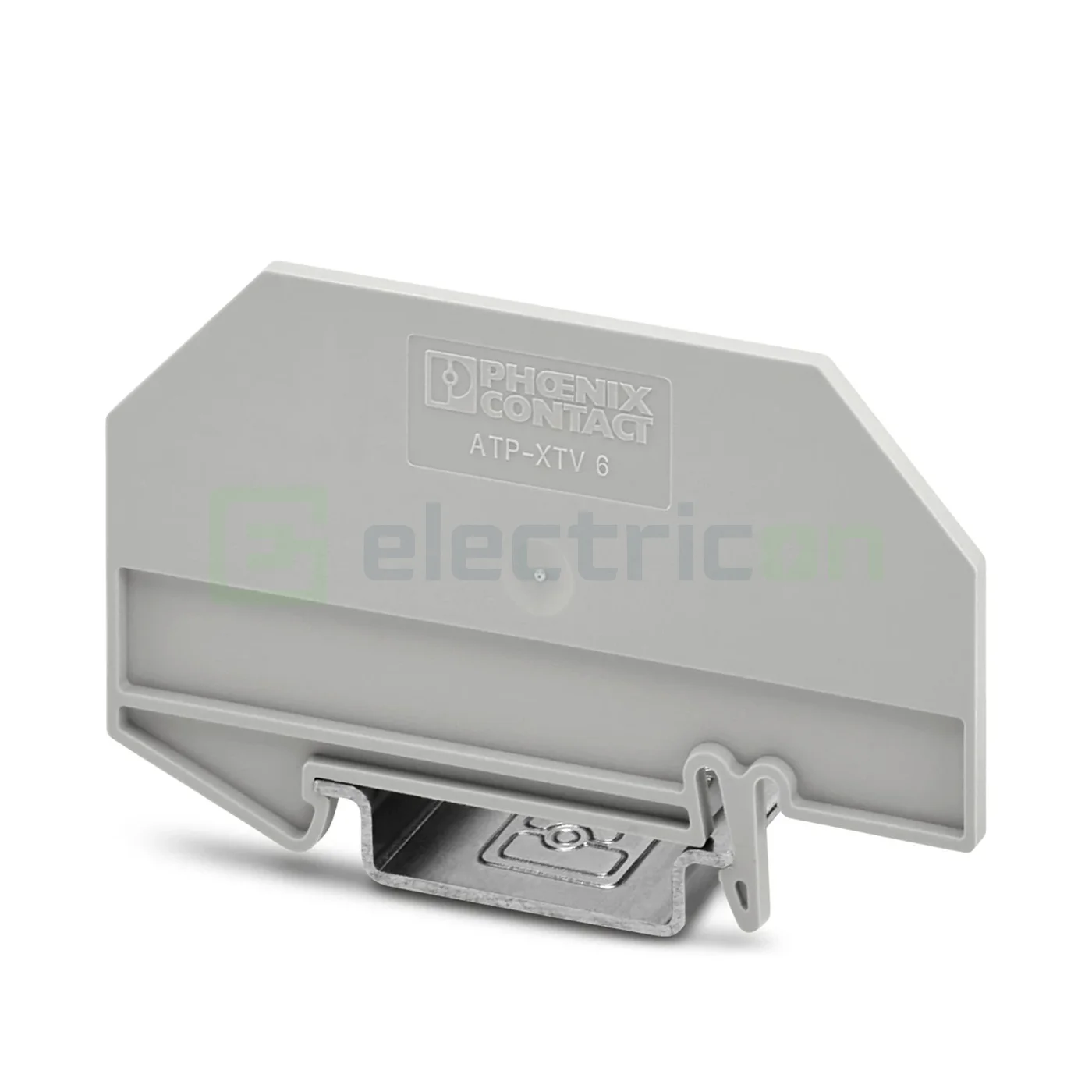 Element terminal pentru cleme sir gama XTV 6, gri, grosime 2mm, APT-XTV 6, Phoenix Contact,1329523