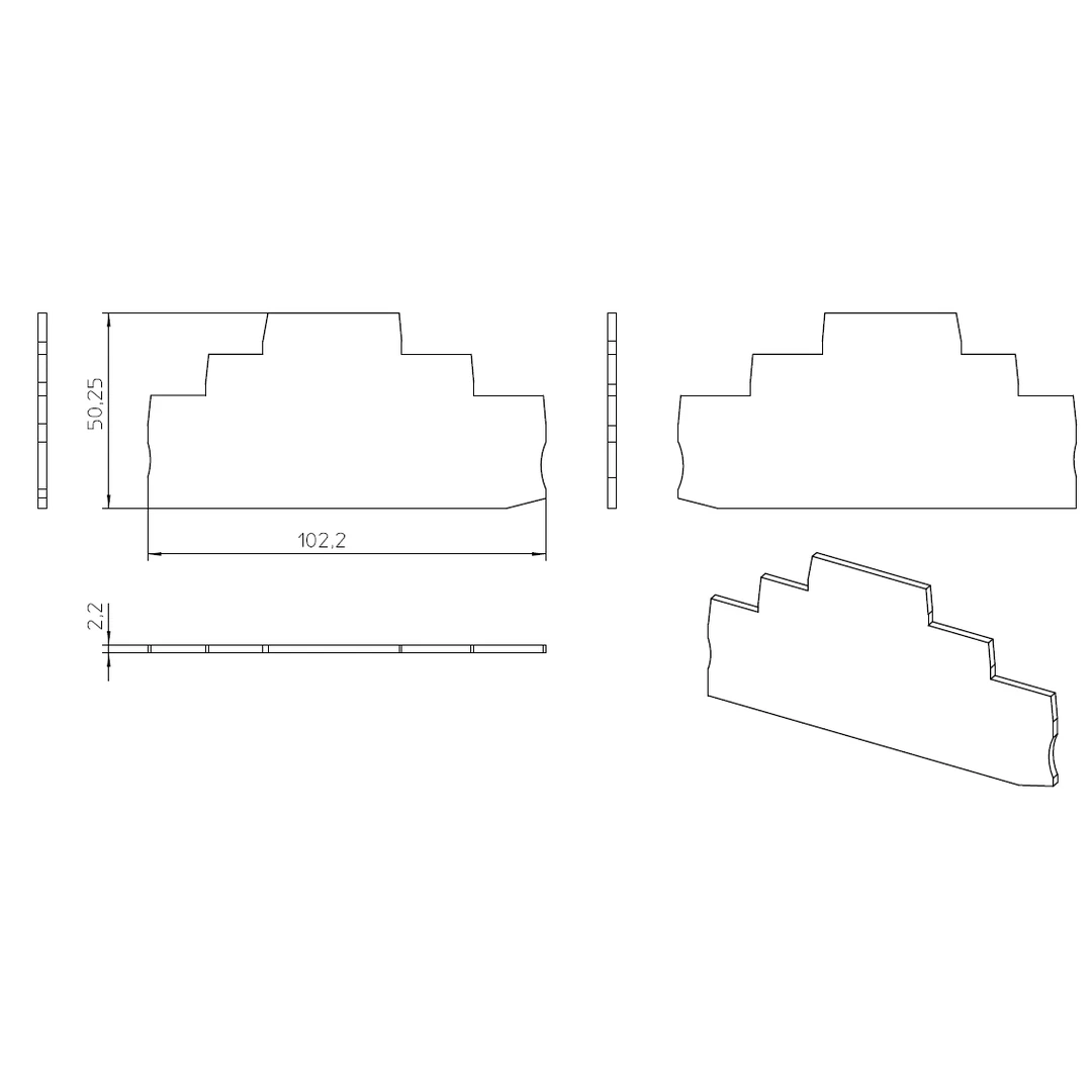 Element terminal pentru clemele șir, seria PT 2,5, gri, D-PT 2,5-3L, Phoenix Contact, 3211647 [2]
