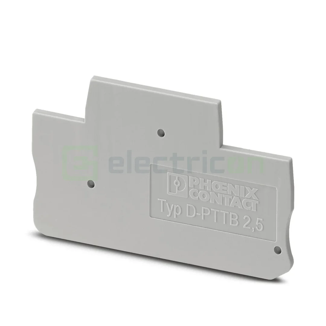 Element terminal pentru clemele șir, seria PTTB, gri, D-PTTB 2,5, Phoenix Contact, 3211634