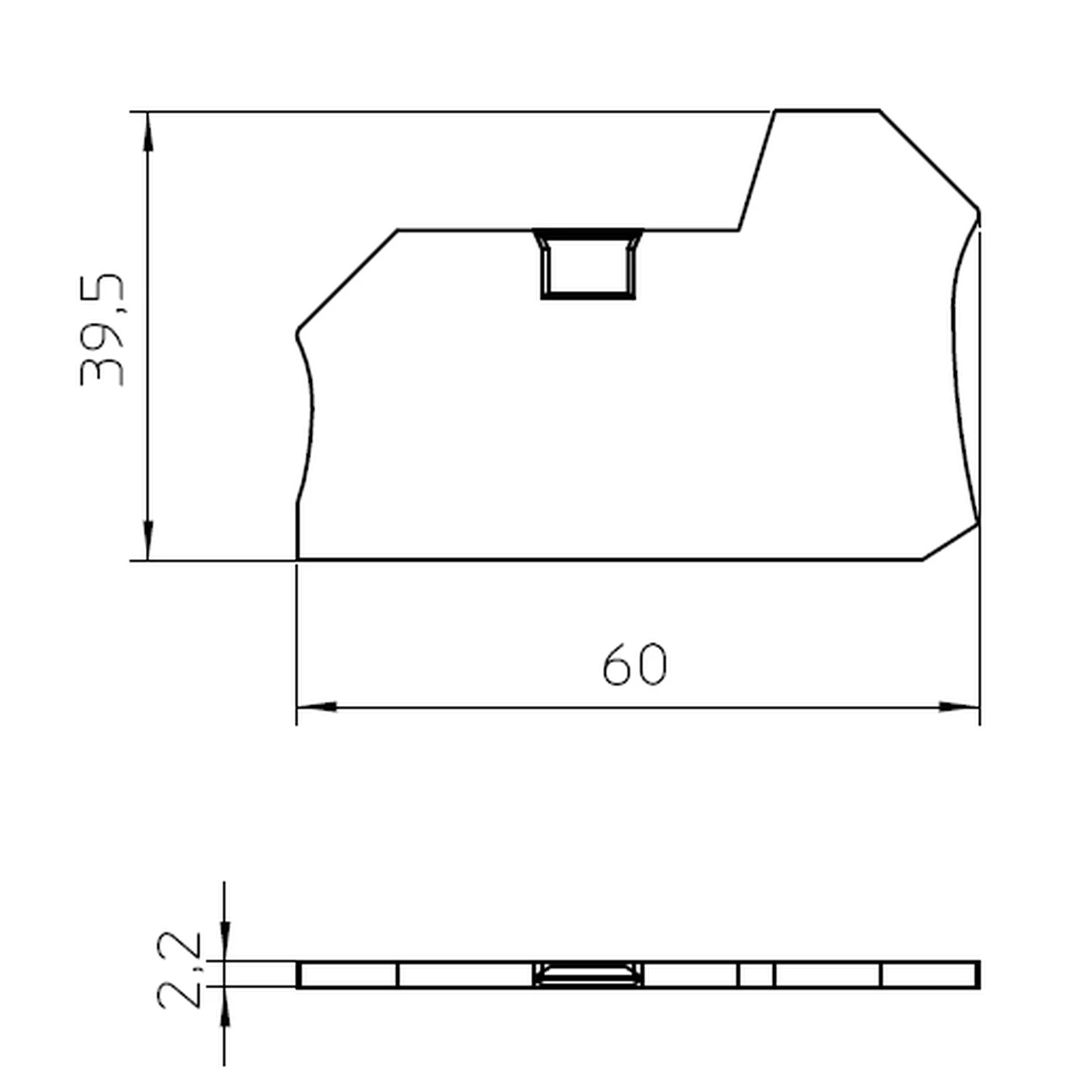 Element terminal pentru clemele șir, seria PTV TWIN, gri, DP-PTV 2,5/4/TWIN, Phoenix Contact, 1088747 [2]