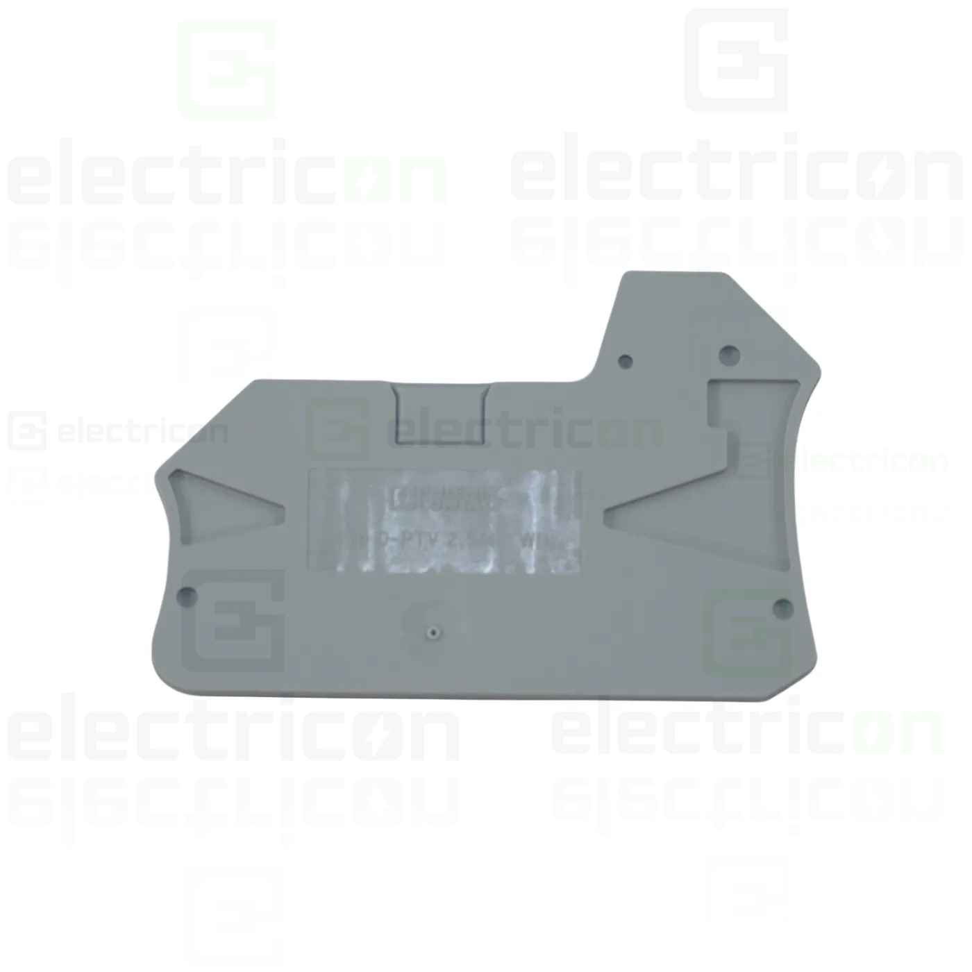 Cleme și conectori electrici - Element terminal pentru clemele șir, seria PTV TWIN, gri, DP-PTV 2,5/4/TWIN, Phoenix Contact, 1088747