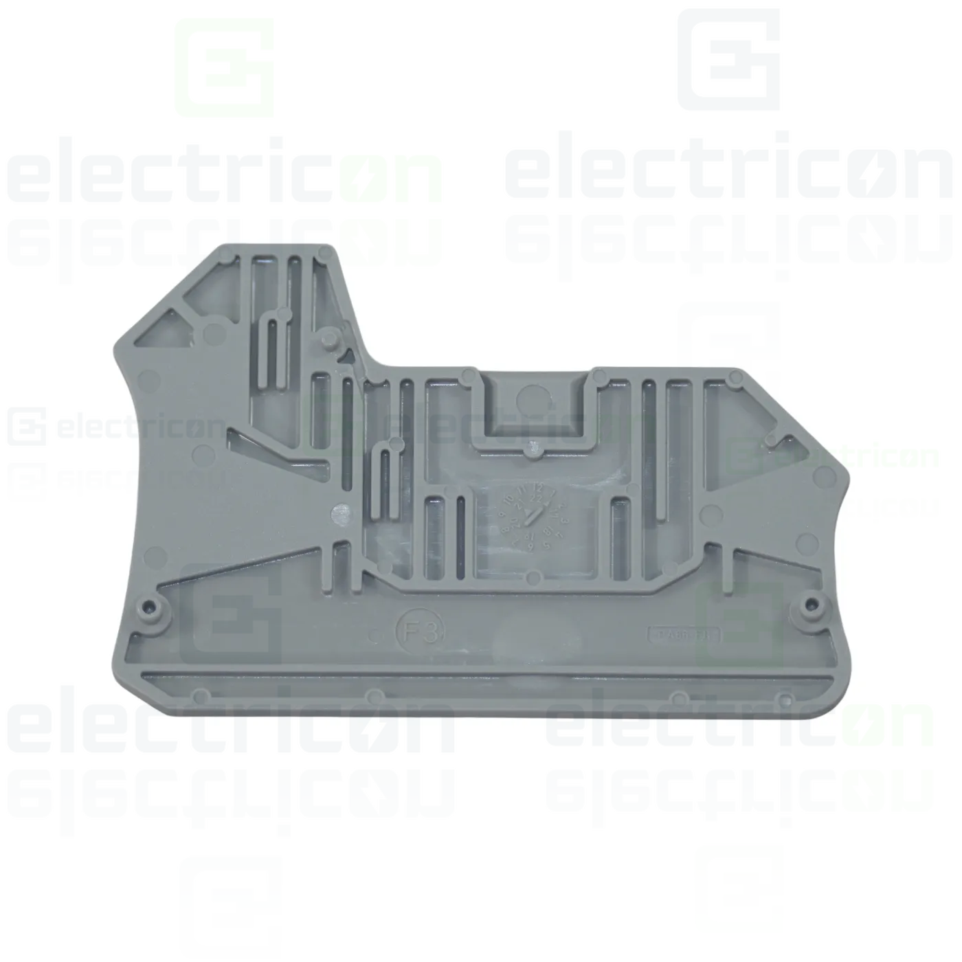 Element terminal pentru clemele șir, seria PTV TWIN, gri, DP-PTV 2,5/4/TWIN, Phoenix Contact, 1088747 [1]