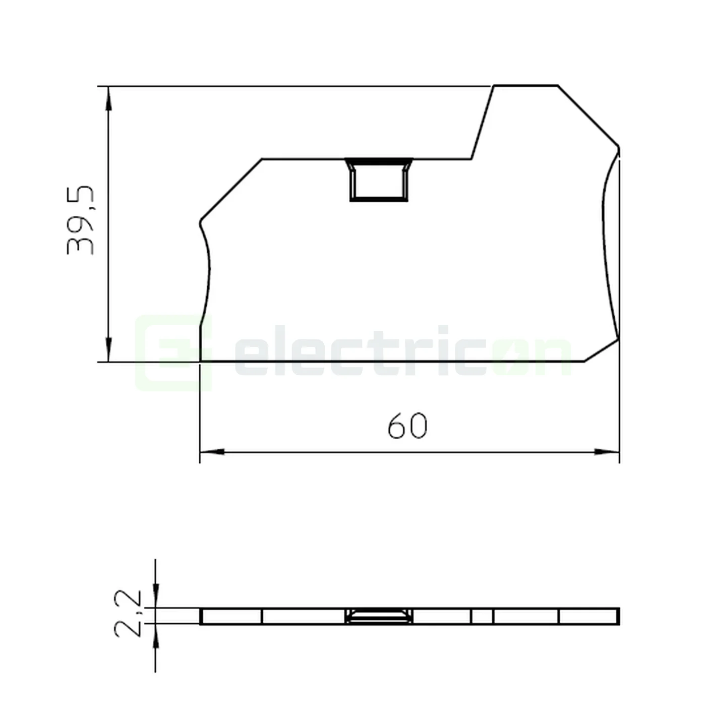 Element terminal pentru clemele șir, seria PTV TWIN, gri, DP-PTV 2,5/4/TWIN, Phoenix Contact, 1088747 [2]
