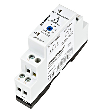 Releu monitorizare sistem trifazat, 400/230V, 5A, 1M, 1CC, Schrack, URP5P3011 [2]