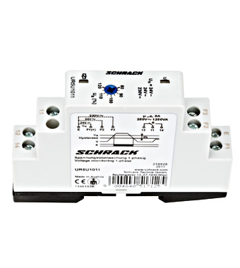 Releu monitorizare sistem monofazat, 240VAC/DC sau 230VAC, 5A, 1M, 1CC, Schrack,  UR5U1011 [1]