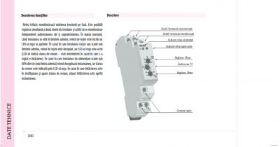 Releu monitorizare tensiune trifazica sub/supratensiune, 230-400VAC, 8A, 1N, HRN-54N, ETI, 002471412 [1]