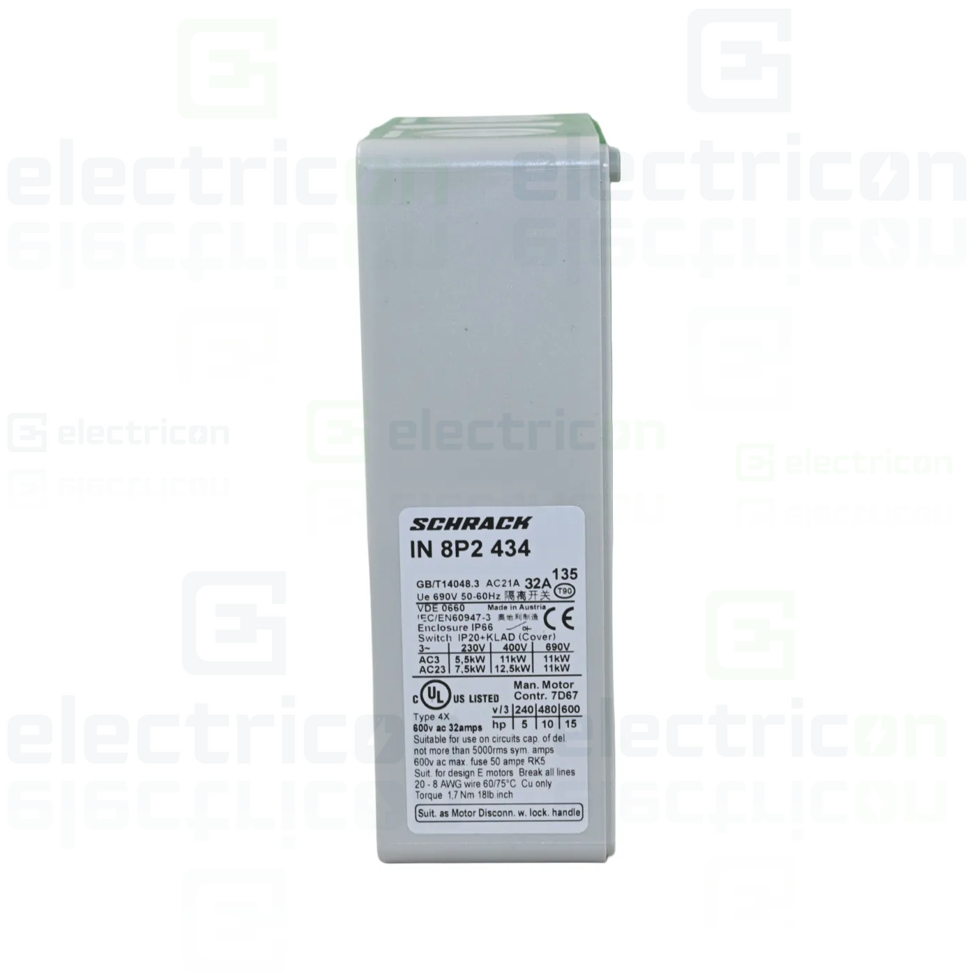 Intrerupator ON-OFF de urgenta, 4P, 32A, Schrack, IN8P2434 [2]