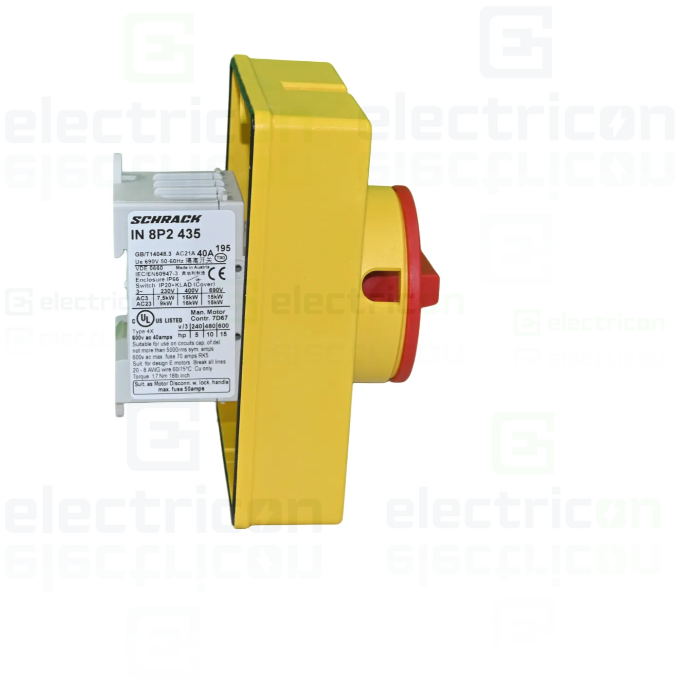 Intrerupator ON-OFF de urgenta, 4P, 40A, Schrack, IN8P2435 [6]