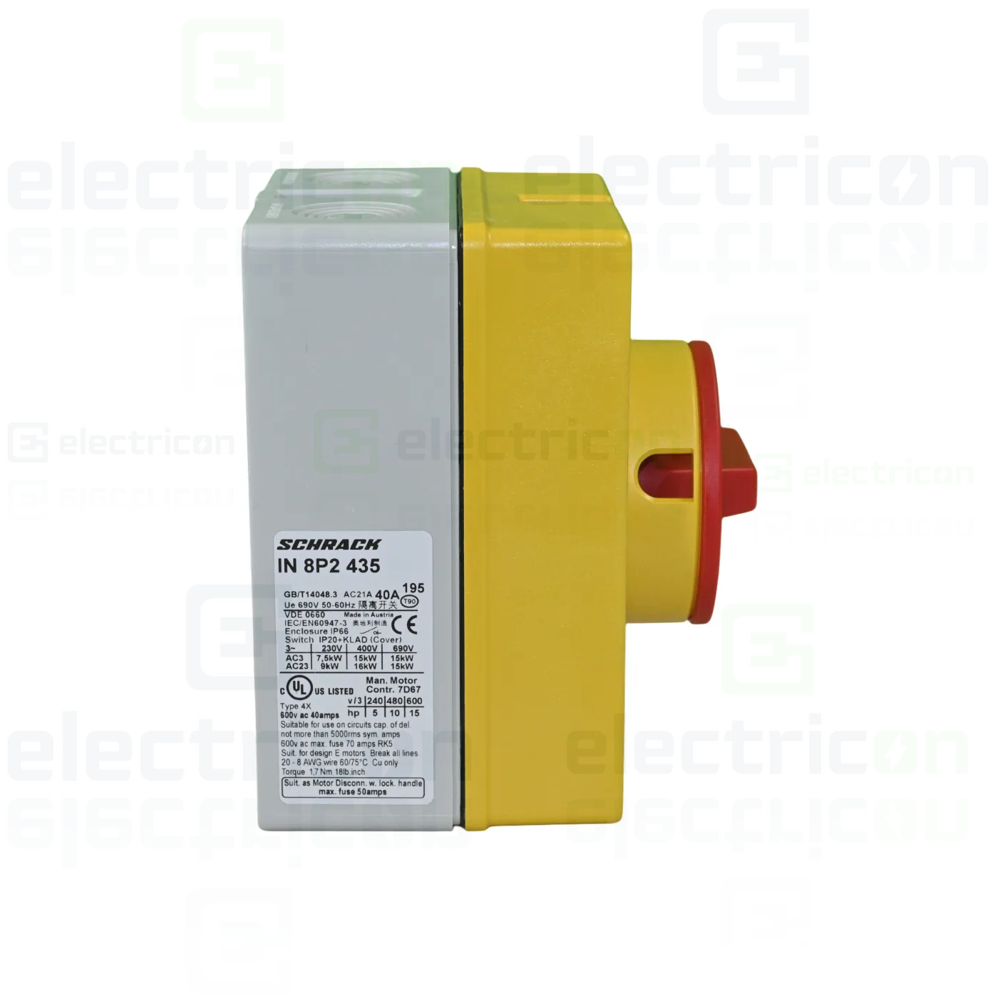 Intrerupator ON-OFF de urgenta, 4P, 40A, Schrack, IN8P2435 [1]