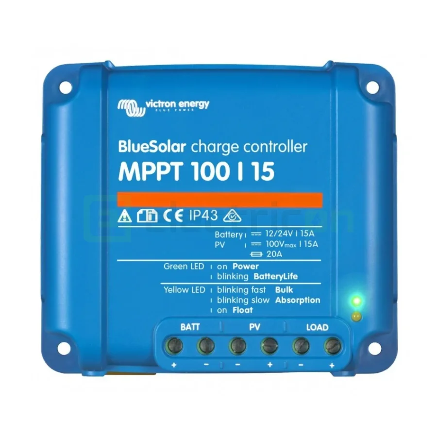 Încărcătoare solare - Incarcator solar 12V 24V 15A Victron Energy BlueSolar MPPT 100 15 (12 24V-15A)
