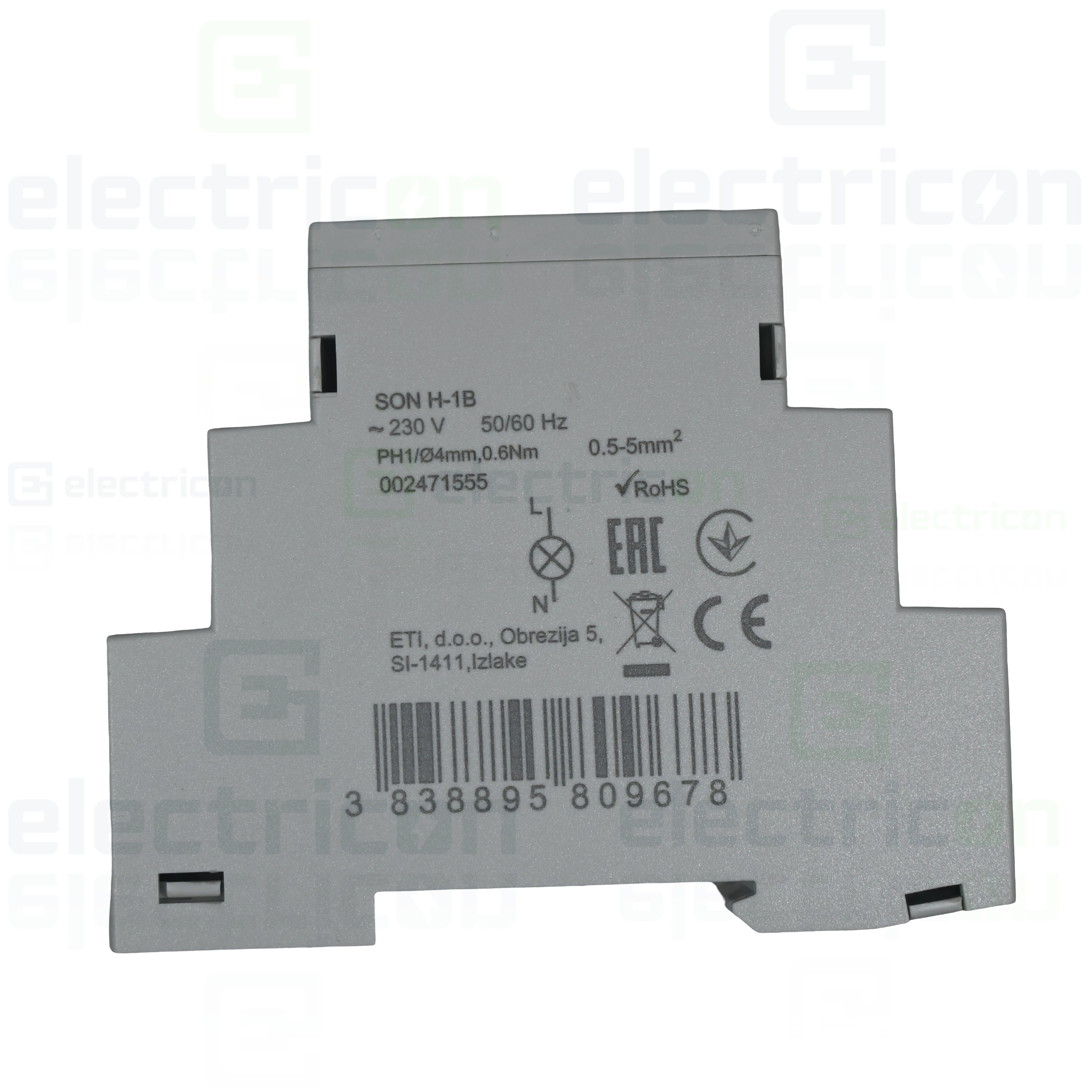 Indicator de tensiune, monofazat, led albastru, SON H-1B, ETI, 002471555 [1]